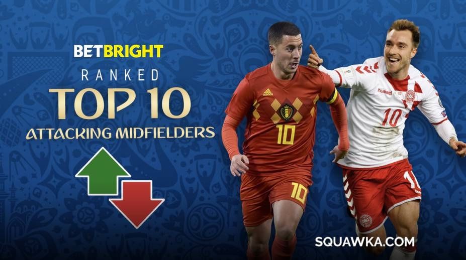 2018世界杯十大进攻中场:14K榜首 阿扎尔库鸟