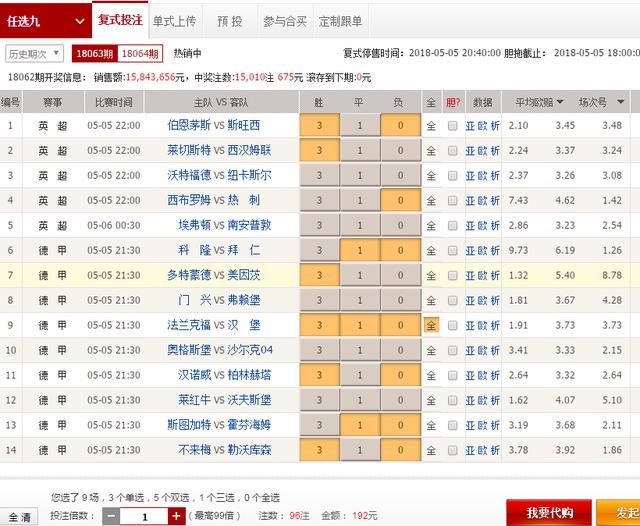 老魏评球:中国足球彩票18063期 赛事推荐分析