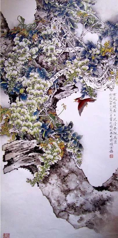 檀东铿｜工笔花鸟画赏析