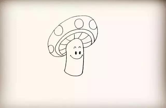 简笔画-小蘑菇(小学家长、老师建议收藏)