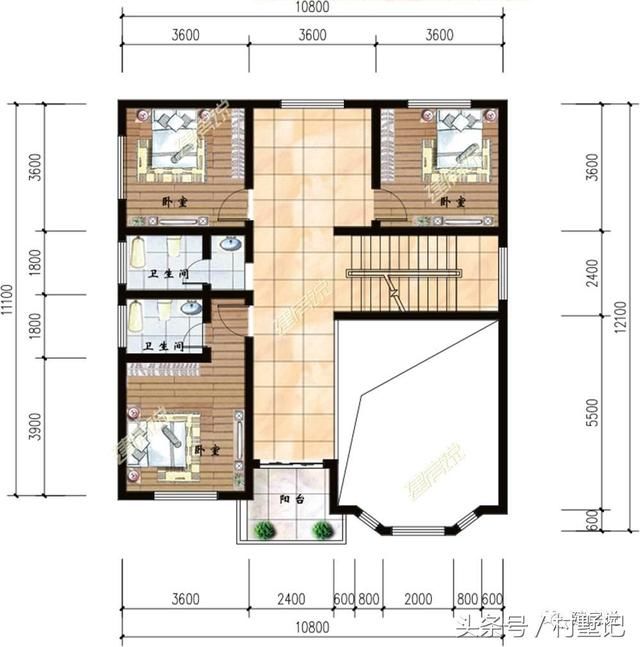 3套二层别墅建成实景，花钱少，建成效果还真不赖！