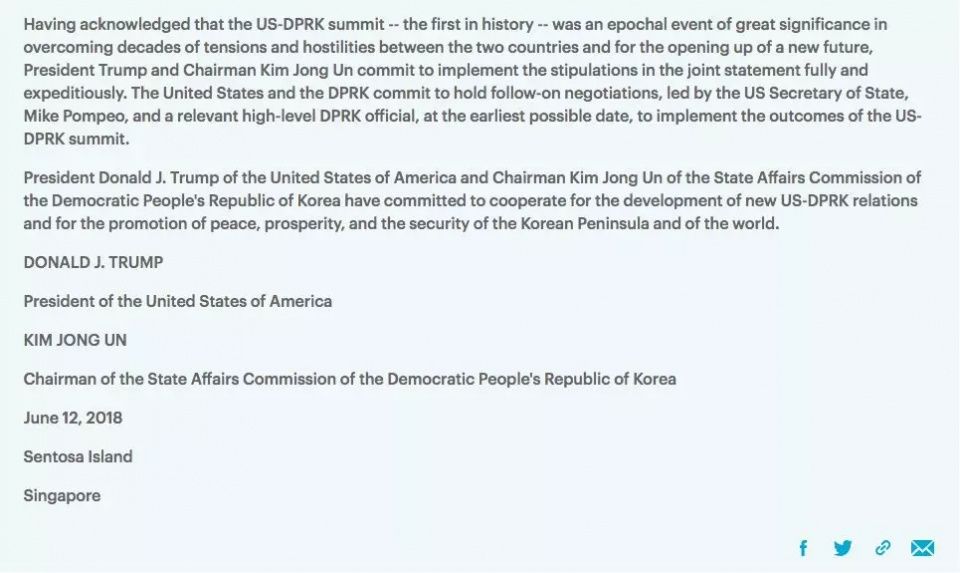 特朗普和金正恩除了“握手大对决”之外,还聊了啥?一文说明白