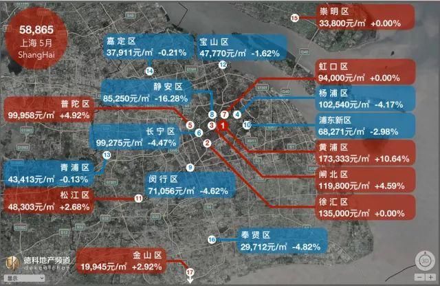 最新！5月18座热门城市房价地图公布！武汉房价又涨了