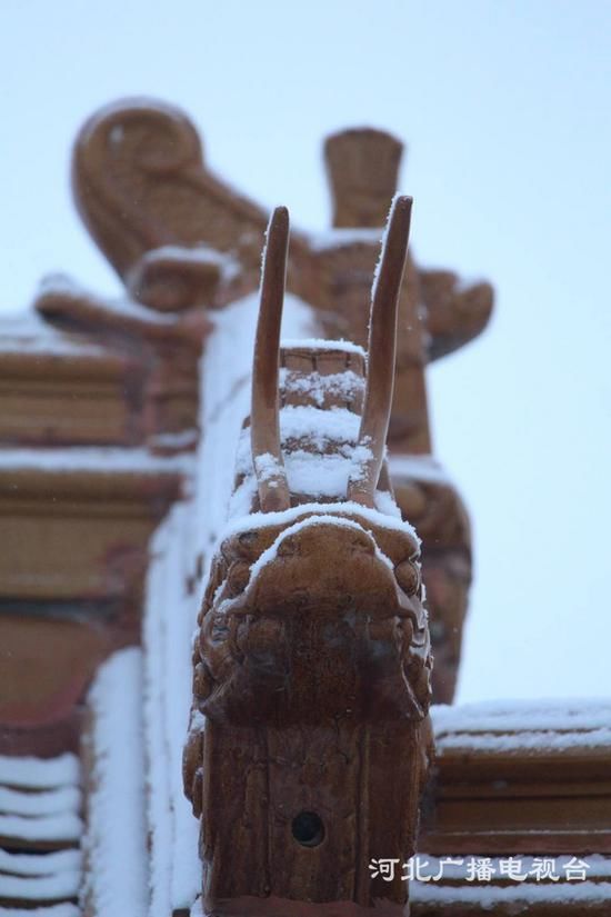 保定易县普降春节后第一场瑞雪