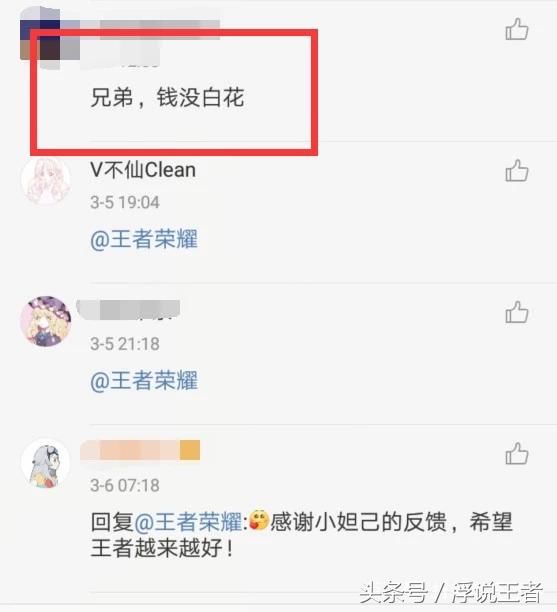 王者荣耀:玩家充值两万反馈问题立刻解决,网友:钱没白花!