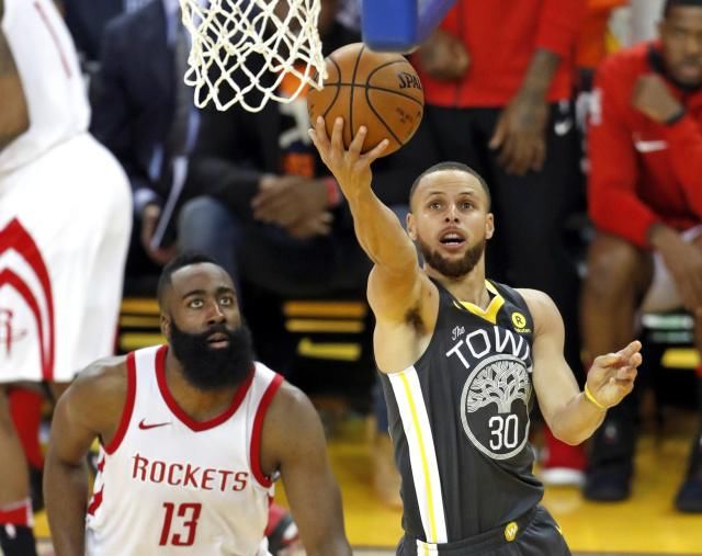 勇士火箭激战!库里中指脱臼,哈登被格林戳眼,火