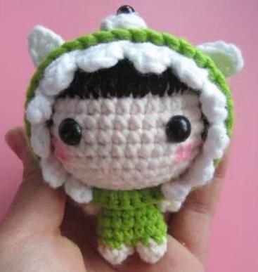 钩针编织可爱玩偶-变装娃娃中文图解教程