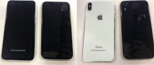 疑iPhoneX Plus真机曝光:玻璃后盖+窄边框刘海