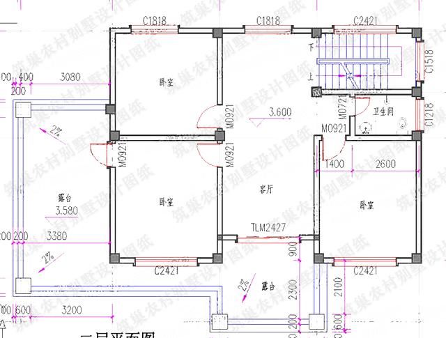 1510米2厅6卧三层农村自建房设计图,多露台设计造价25