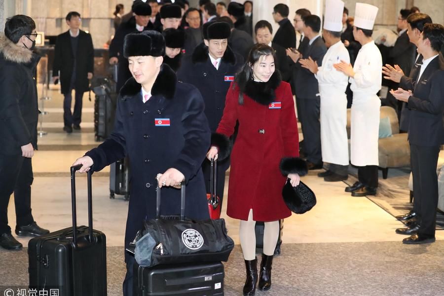 朝鲜跆拳道示范团结束韩国之行返朝