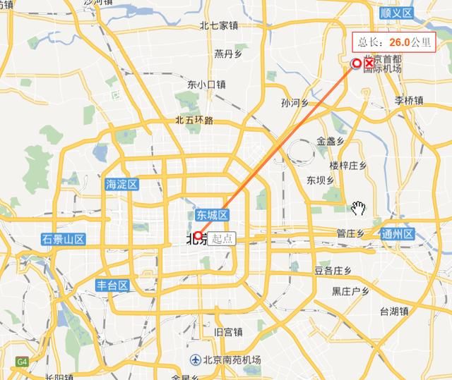 全国主要城市市中心到机场距离排行榜