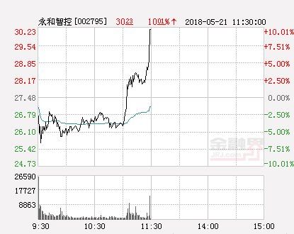 快讯:永和智控涨停 报于30.23元