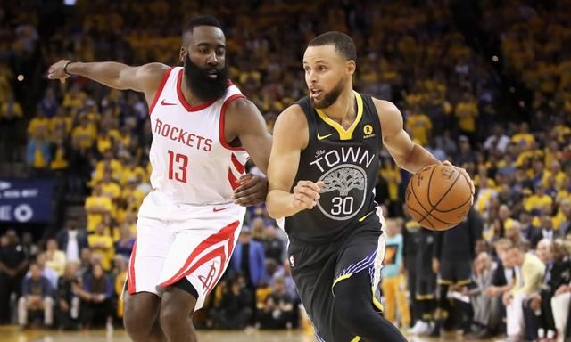 勇士火箭激战!库里中指脱臼,哈登被格林戳眼,火