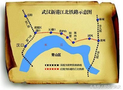 武汉长江新城境内的江北铁路原来这么重要，连接多条高铁线路