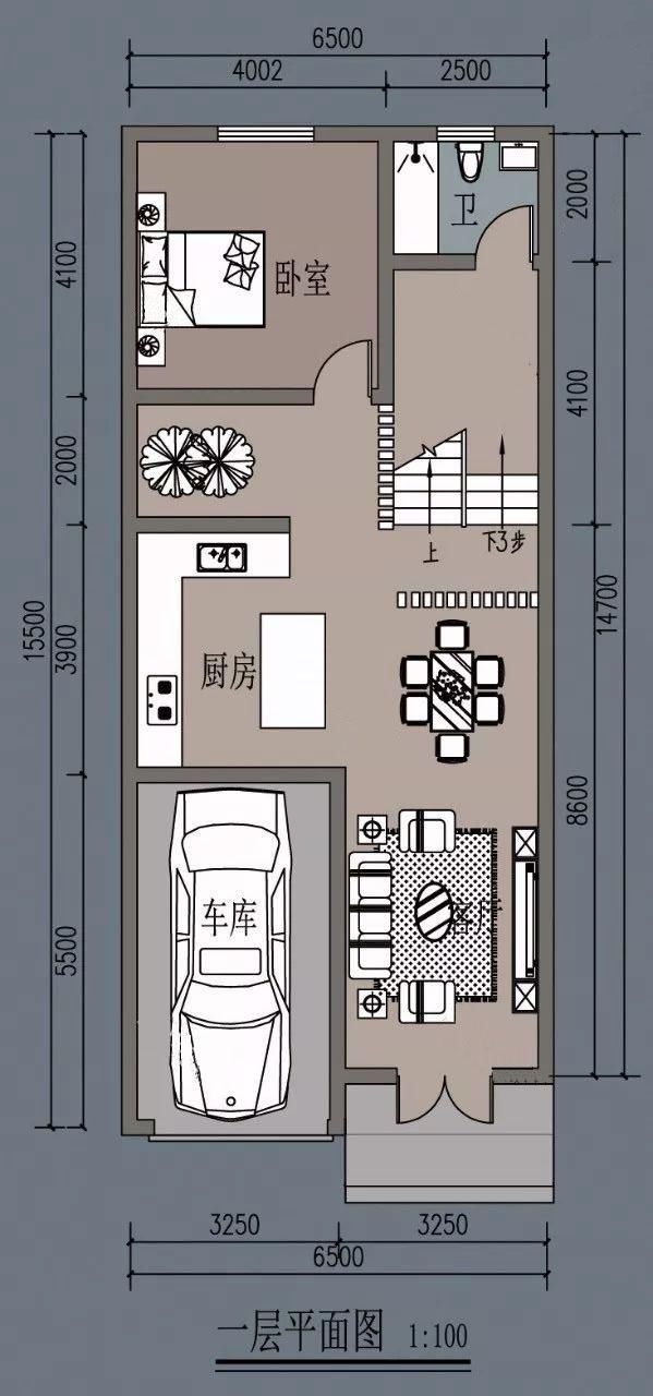 自建房小面宽大进深户型的几种处理方式