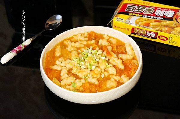 咖喱味纯手工意大利空心面#百梦多Lady咖喱#