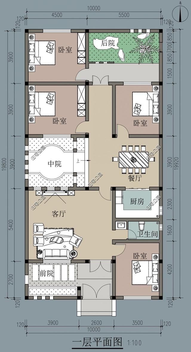 10套农村别墅中式合院户型，就说喜欢的话，你还选择简欧式么？