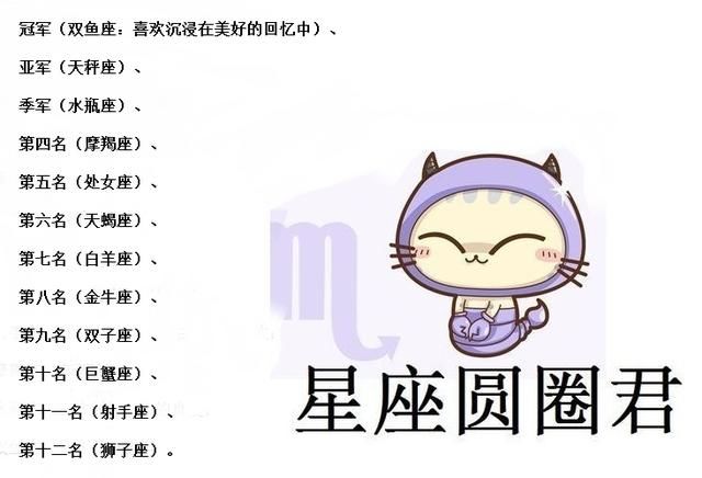 第十名(白羊座),第八名(金牛座),第九名(双子座),第七名(巨蟹座)摩羯座男和你规划未来图片