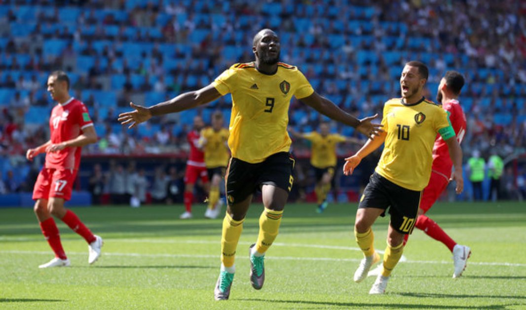 截止目前卢卡库打进4球,他是单届世界杯进球最