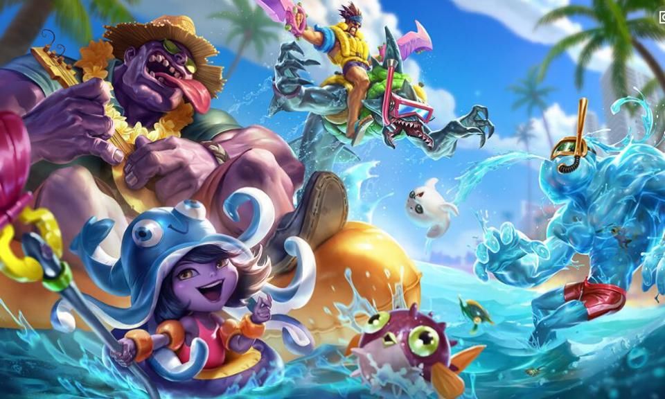 LOL玩家自制泳池派对卢锡安 可玩家最想要的却是泳池阿狸