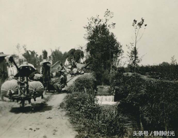 老照片，1909年的四川都江堰市，看时代变迁