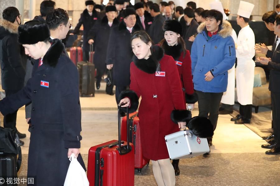 朝鲜跆拳道示范团结束韩国之行返朝