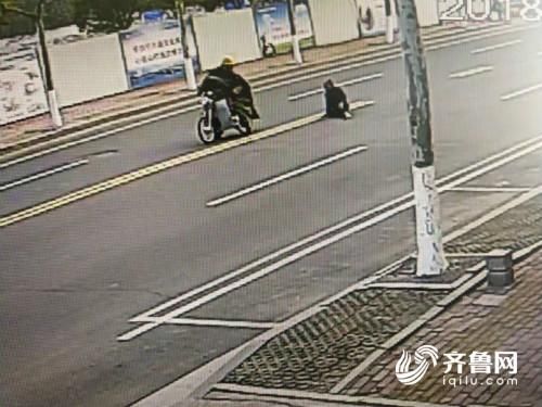 日照:摩托车司机撞倒老人后逃逸 被行拘20天