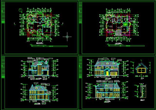 几种适合农村的别墅自建房，包括效果图和施工图