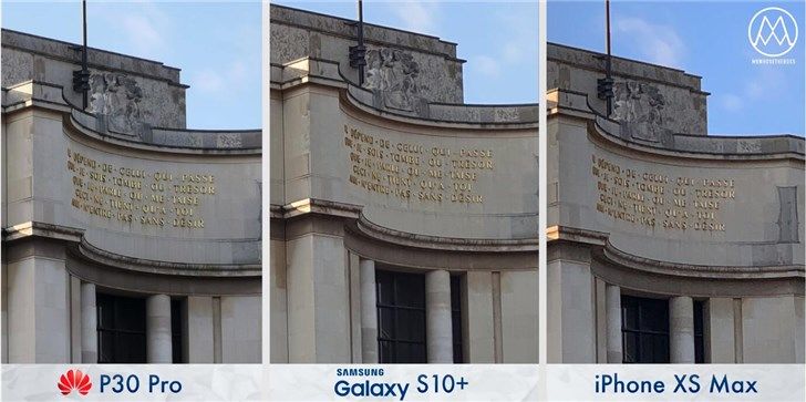 三星S10+、华为P30Pro、iPhone XSMax拍照