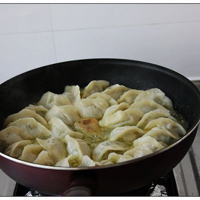 香菜猪肉冰花煎饺