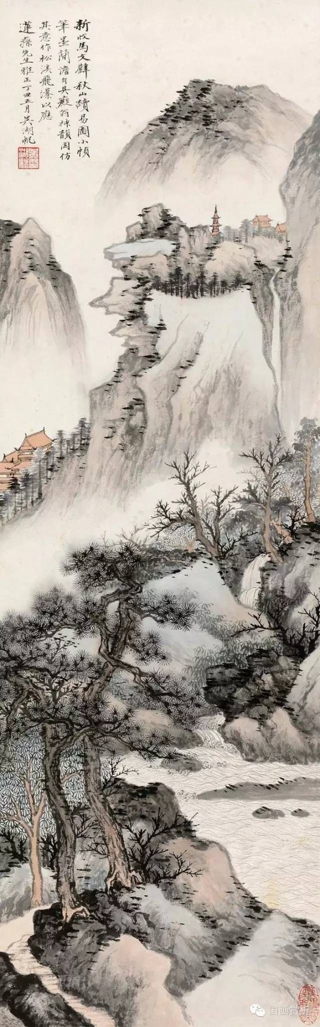 吴湖帆山水作品