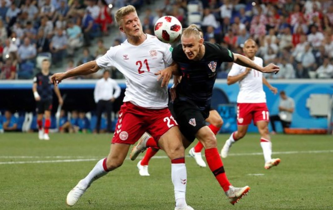 俄罗斯世界杯克罗地亚总比分4:3丹麦,克罗地亚