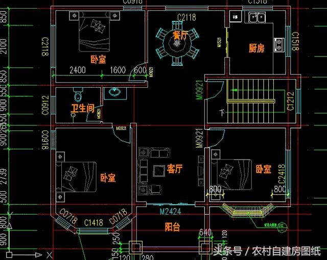 3款农村别墅带套房，选二层半还是三层的，这可愁坏人了