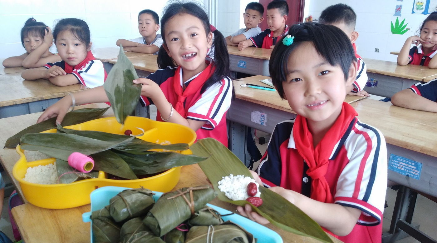山东:小学生端午包美术读诗词追忆屈原中小学粽子v美术图片