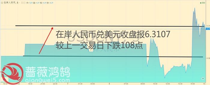 蔷薇鸿鹄人民币收评:人民币贬值让市场骤然紧张