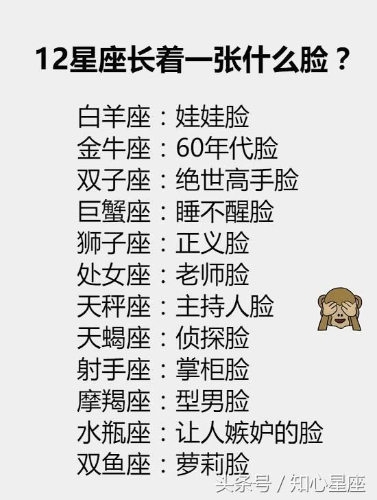 12星座长着一张什么脸？双鱼萝莉脸，天蝎侦探脸