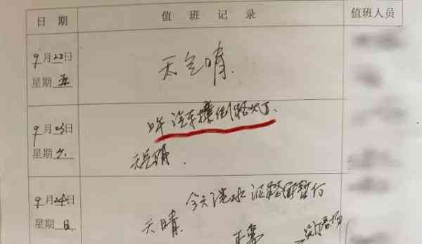 大太阳、阴沉脸…嵊州一村干部的值班记录很