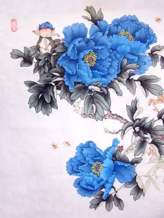 不管是工笔画还是写意画都不能缺少了牡丹,牡丹有着美好的象征,更有着图片