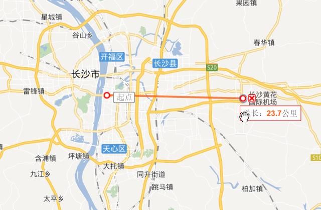 全国主要城市市中心到机场距离排行榜