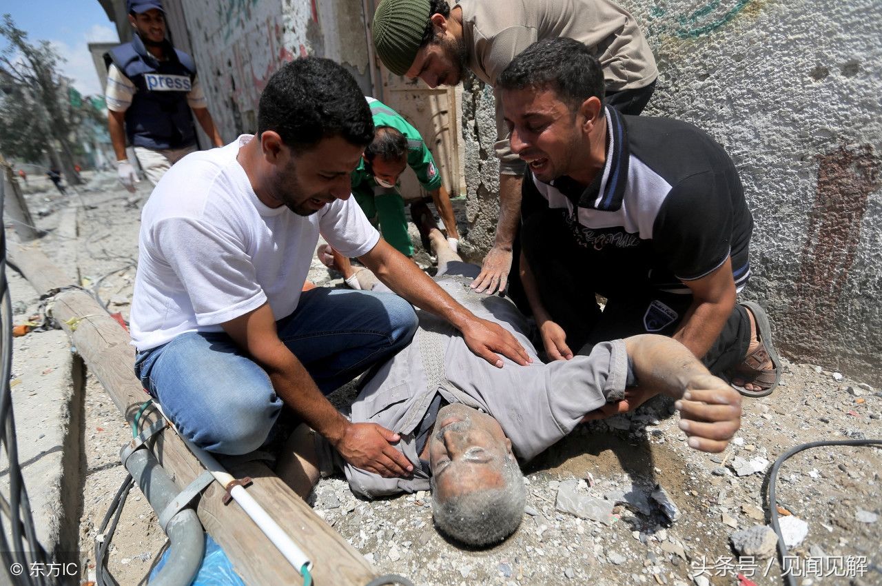 战争，带给人类的只有创伤与悲痛，巴以冲突128名巴勒斯坦人死亡