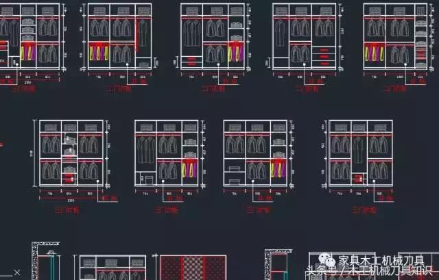 CAD家具图库衣柜设计图,轻松实现家具衣柜图