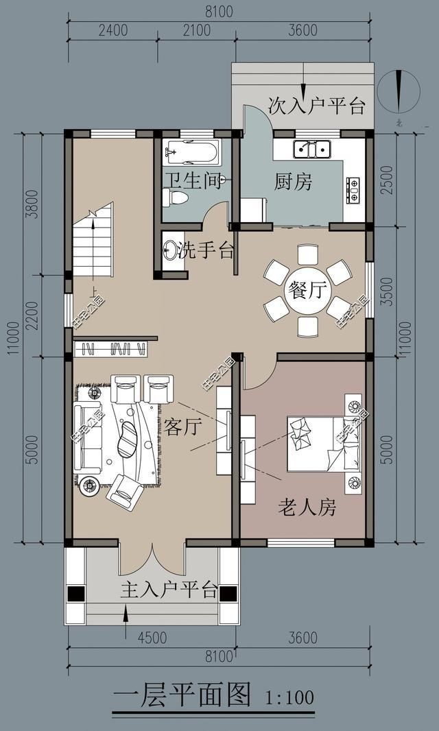 11米x12米新农村宅基地房屋设计图11米x12米新农村宅基地房屋设计图