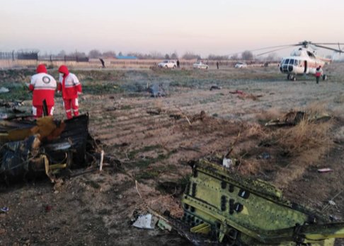 乌克兰客机在伊朗加拿大