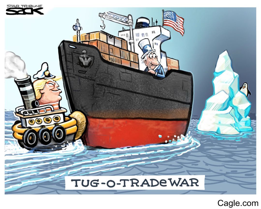 美国人是怎么看特朗普和贸易战的,漫画了解一