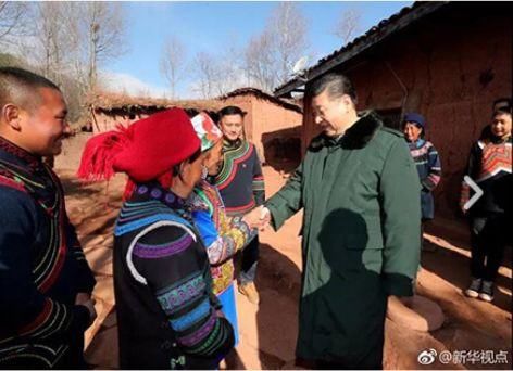 从高空视角看习总书记的春节足迹 蓦然发现每段路都走得那么不寻