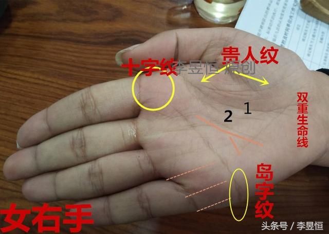 手相中同时出现这2个符号，男女一生钱财不断，富贵有福！