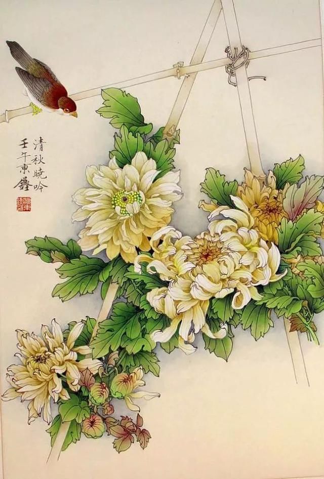 檀东铿｜工笔花鸟画赏析