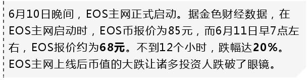 EOS“跌”破眼镜 币圈投资众生相 有人欢喜有人愁