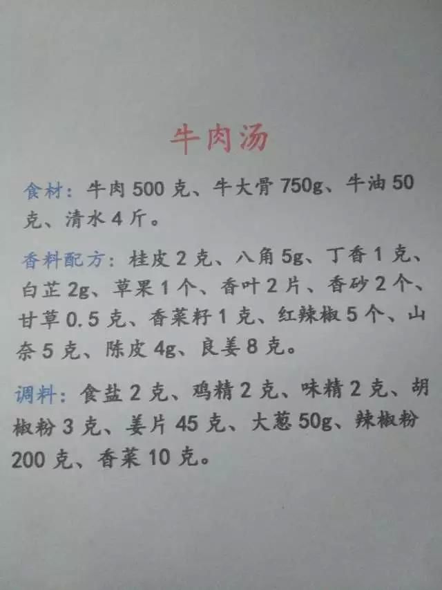 要做出正宗牛肉汤或羊肉汤，最关键的技术就在核心配方!