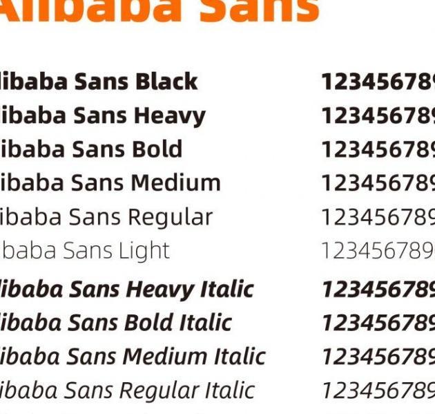 阿里又推免费商用字体:阿里巴巴普惠体